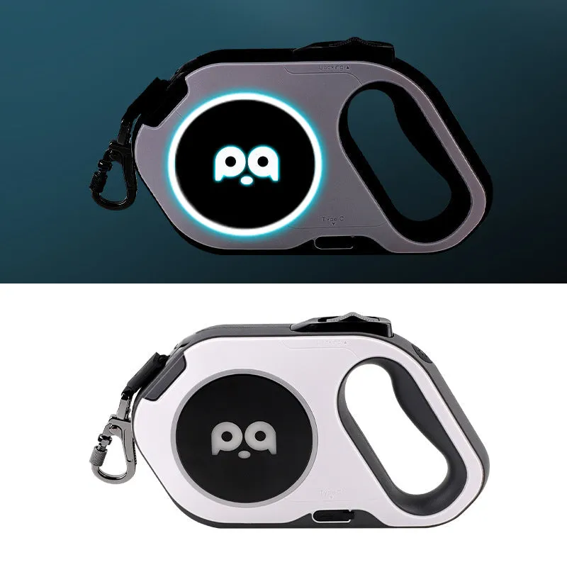 Amazon's new pet LED light automatic retractable leash outdoor cool dog leash light retractable tractor
