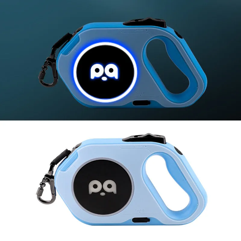 Amazon's new pet LED light automatic retractable leash outdoor cool dog leash light retractable tractor