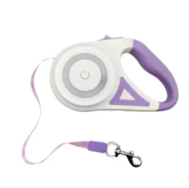 BrightPath Dog Leash: Retractable, Durable, and Illuminated for Safer Walks