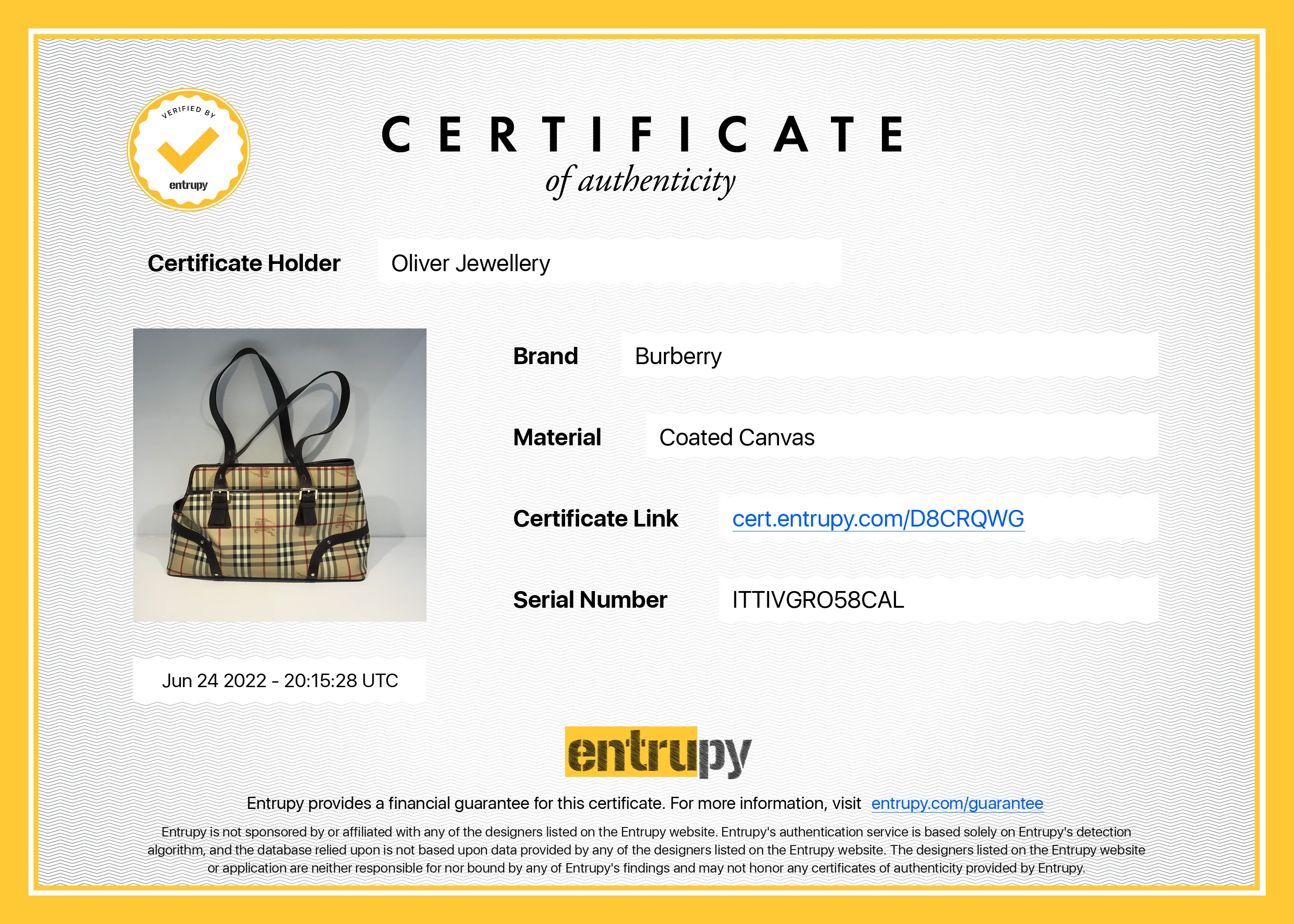 Burberry Haymarket Pet Carrier