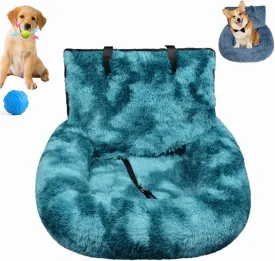 Car Seat Dog, Fluffy Safety Cars Seat for Large Small Dogs,Removable and Easy to Clean,Pets Bed for Travel with Thick Cushion for All Cars