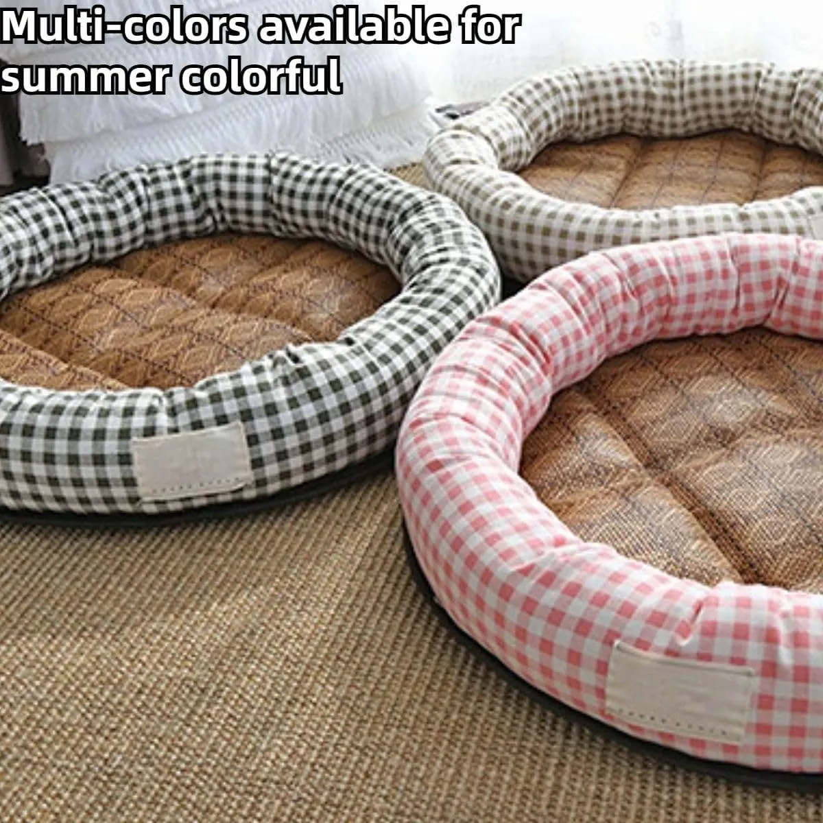 Cat Bed for Indoor Cats, Dog Pet Cooling Mat Cushion Pad Bed Summer Cool Down Comfortable Soft for Pets Small Dogs Kitten Kitty Puppy (Blue,Large)