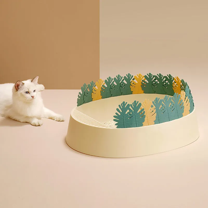 Cat Litter Box Semi-Enclosed Toilet