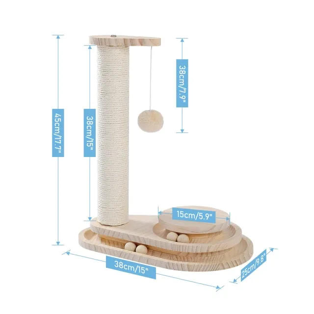 Cat Tree Cat Tower with Scratching Posts and Plush Condo Cat Furniture for Small Spaces Multi-Level Stand House Activity Tower