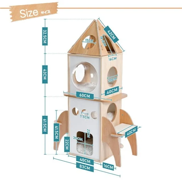 Cat Tree Cat Tower with Scratching Posts and Plush Condo Cat Furniture for Small Spaces Multi-Level Stand House Activity Tower