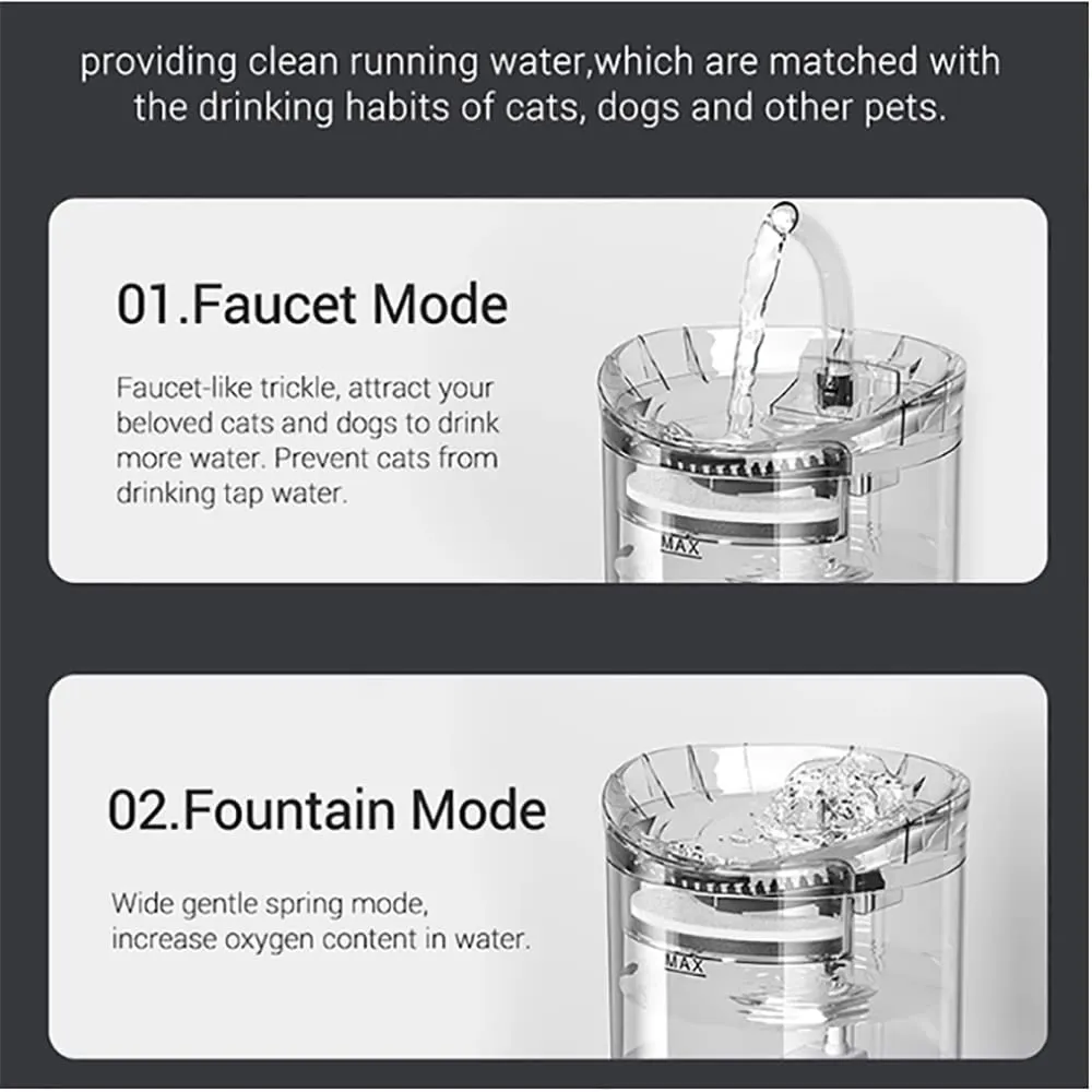 Cat Water Dispenser Animal Water Dispenser 61OZ Automatic Pet Water Dispenser, For Kittens