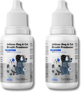 Cats and Dogs Water Additive for Oral and Dental Care Eliminate Bad Dog Breath and Cat Bad Breath Dog Breath Freshener - Fights Tartar & Plaque - Dog & Cat Mouthwash (2 Pack of 1.69 fl oz)