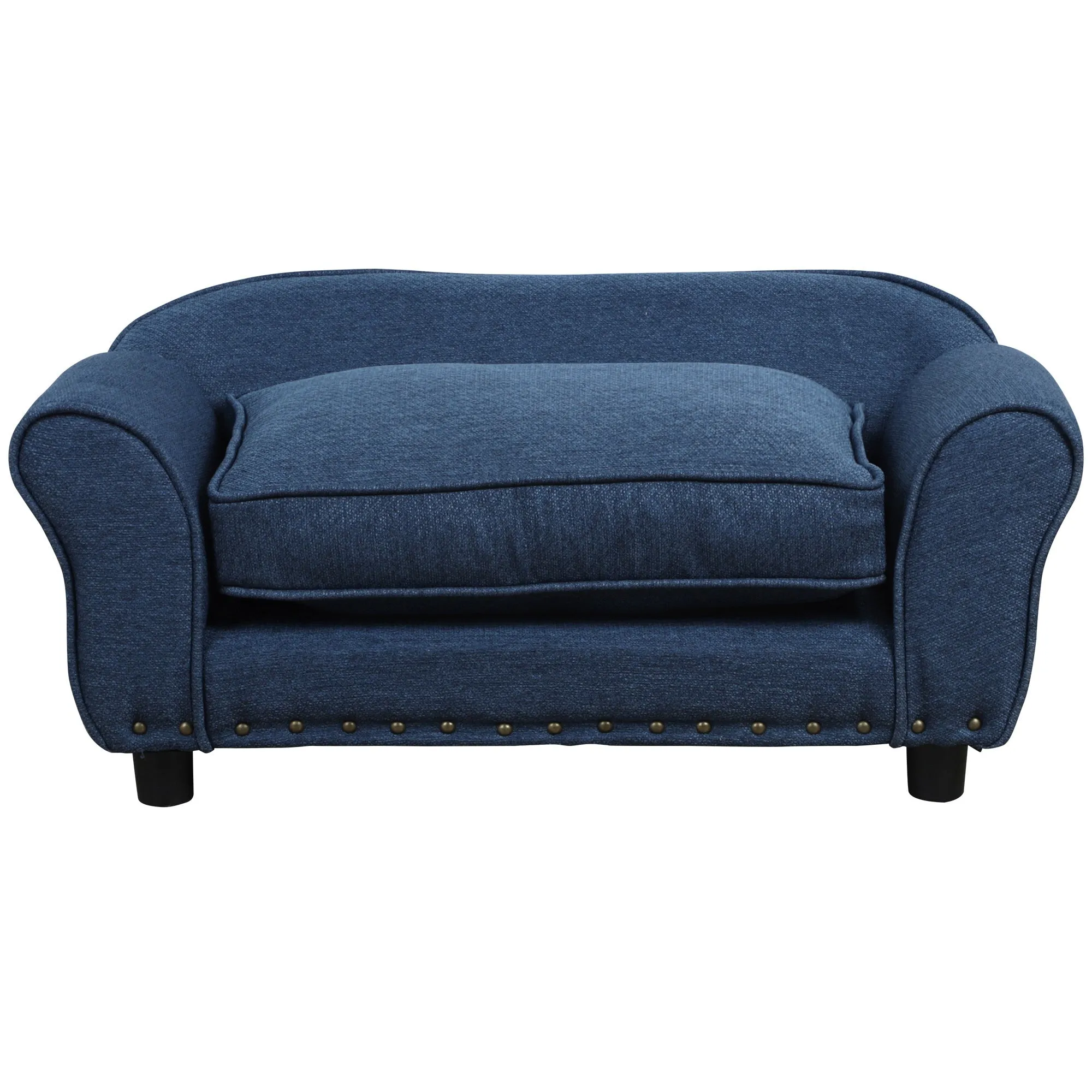 Cushioned Pet Sofa - Blue