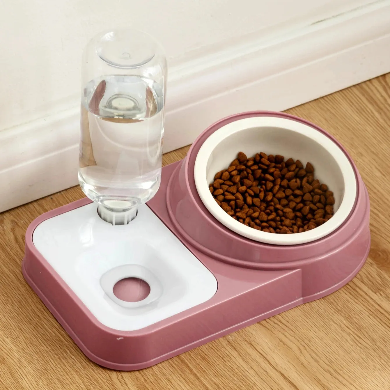 Double Bowl Cat Water Dispenser – No-Spill, Cervical Spine Protection