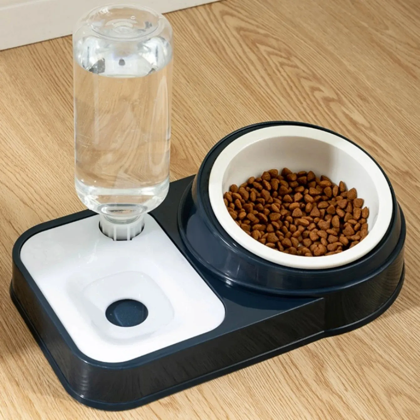 Double Bowl Cat Water Dispenser – No-Spill, Cervical Spine Protection