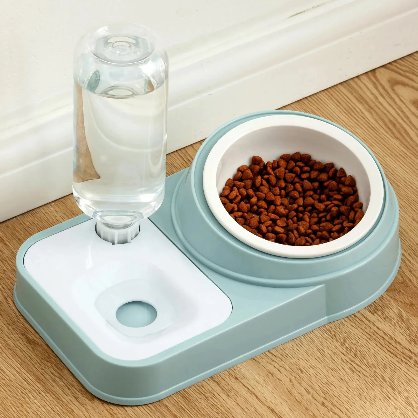 Double Bowl Cat Water Dispenser – No-Spill, Cervical Spine Protection