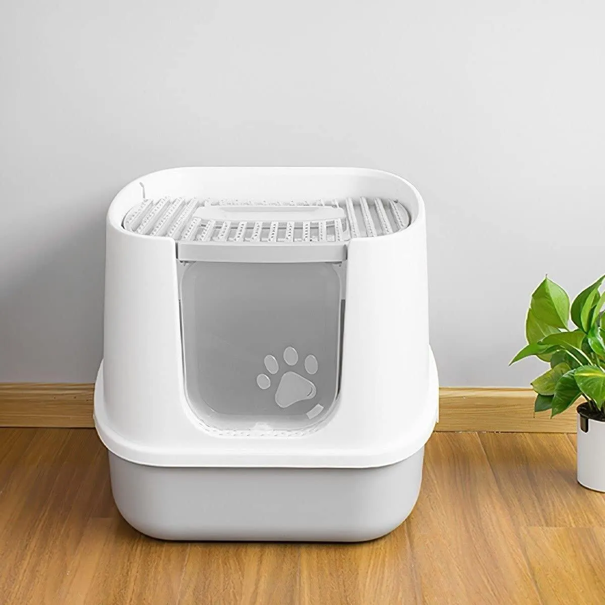 Fully Enclosed Hooded Cat Litter Box Kitty Litter Box Cat Litter House Toilet