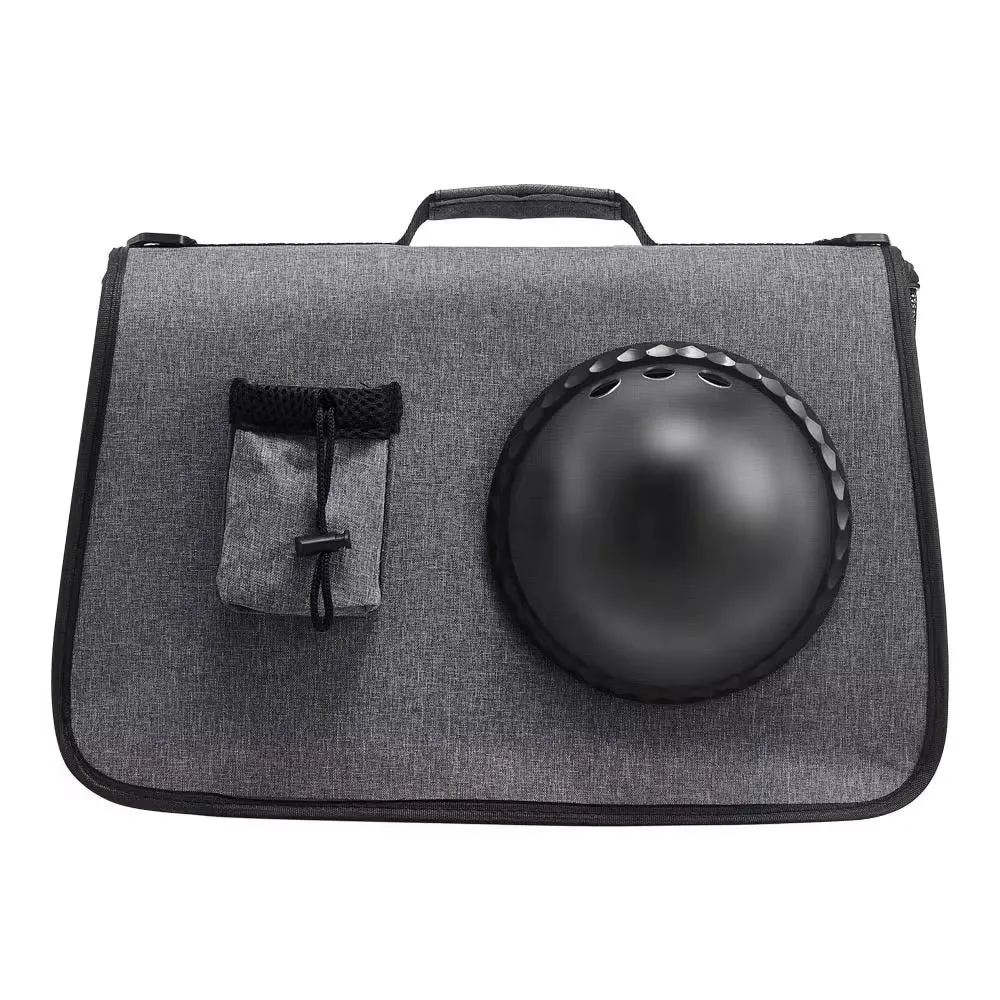 Grey Oxford Travel Pet Carrier Shoulder Bag with Visual Window