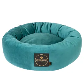 Jewel Teal Velvet Pet Bed