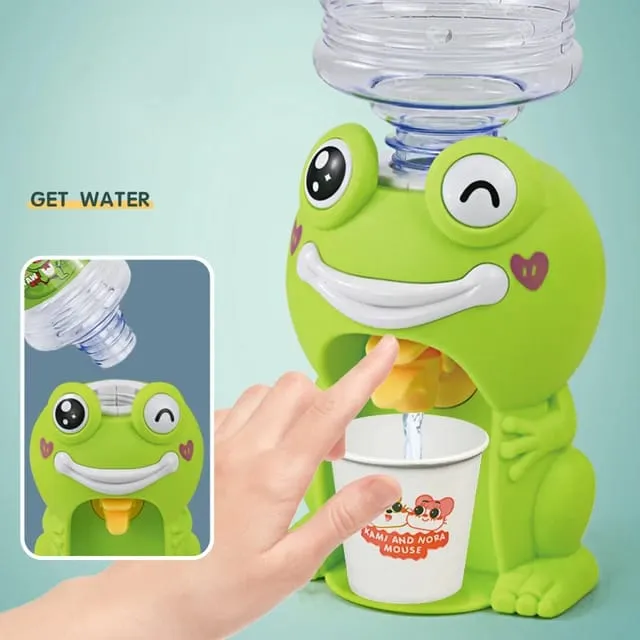 Mini Pet Water Dispenser Water Juice Milk Bottle Outlet Cute Animal Drinking Fountain Simulation Kitchen Toy for Child Kids Gift