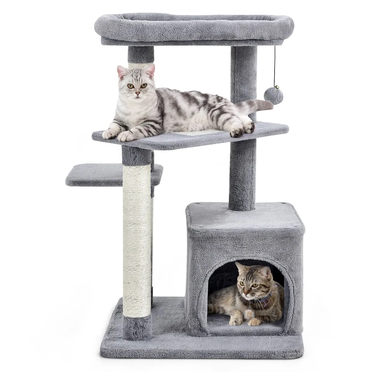 NNECW 4-Layer Cat Tree with Scratching Posts for pet