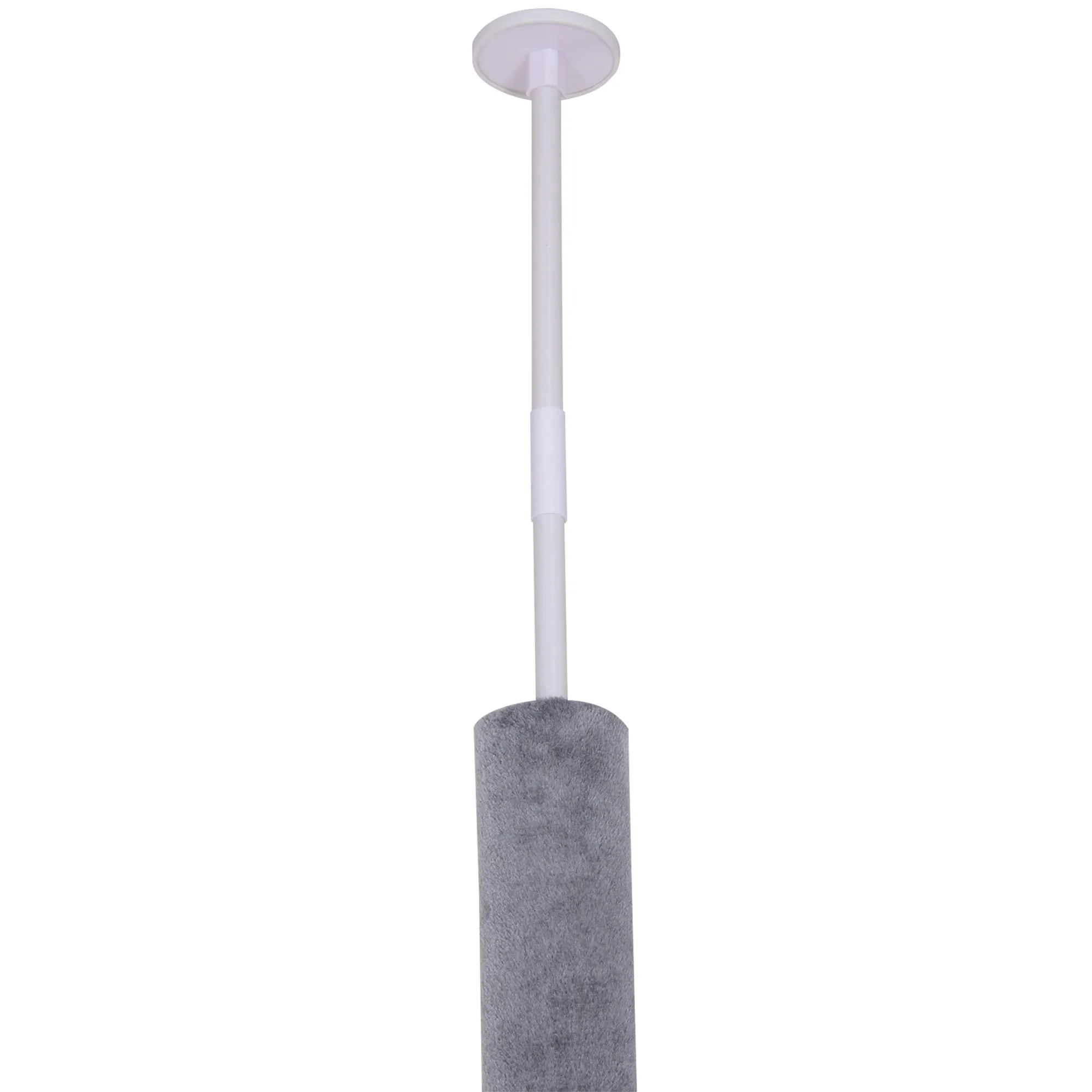 PawHut Floor to Ceiling Cat Tree for Indoor Cats 5-Tier Kitty Tower Climbing Activity Center Scratching Post Adjustable Height 230-260 cm Grey