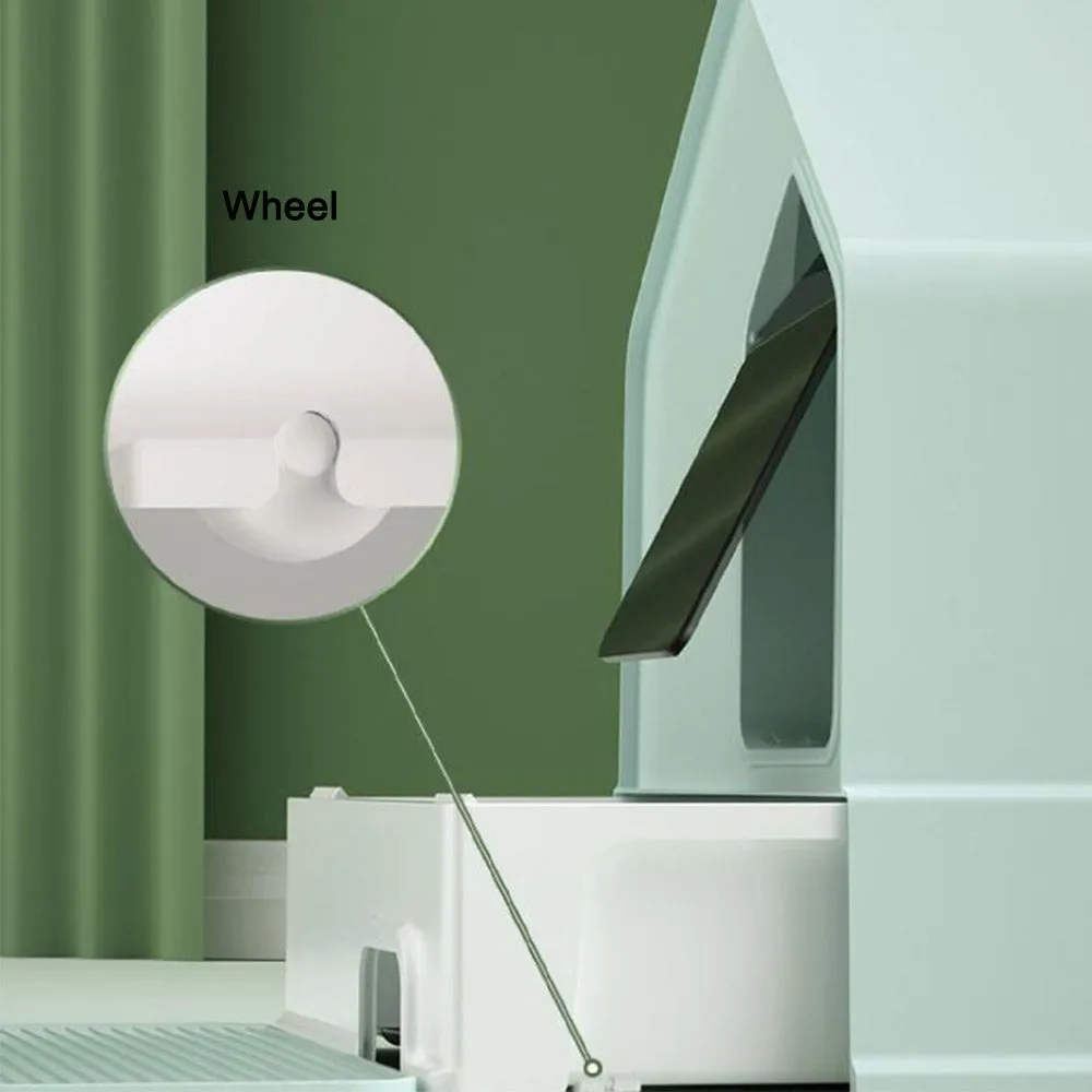 PAWS ASIA Suppliers Modern Luxury Enclosed Drawer Cat Litter Box With Mat Pet Toilet House