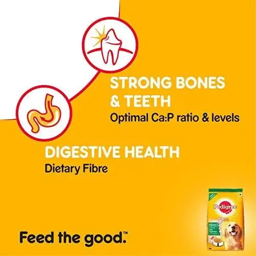 Pedigree Adult Dog Food Vegetarian, 3 kg Pack