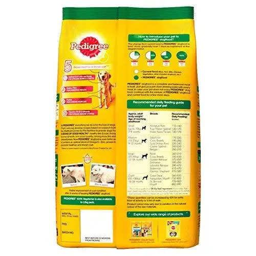 Pedigree Adult Dog Food Vegetarian, 3 kg Pack