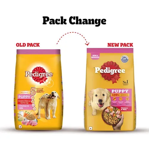 Pedigree Chicken and Milk Puppy Dog Dry Food (Limited Shelf Life) (Buy 1 Get 1)