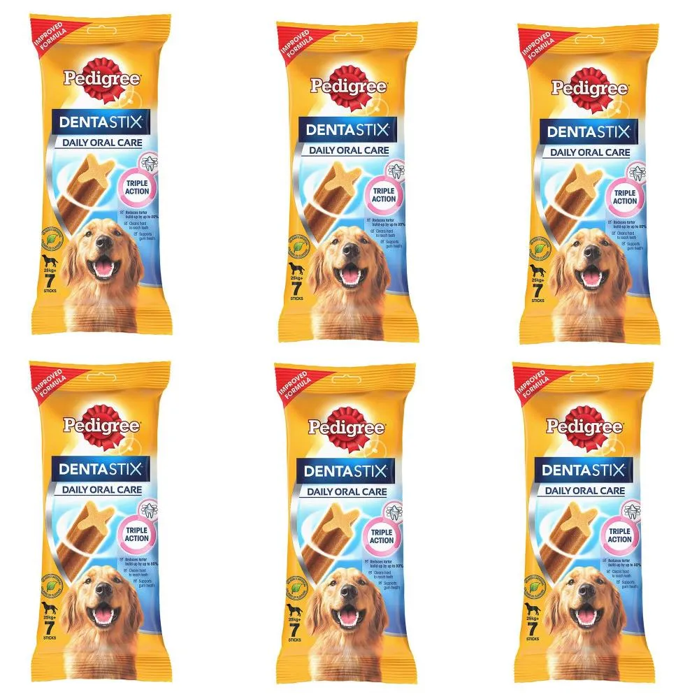 Pedigree Dentastix Large Breed (25 Kg ) Oral Care Treat (Pack of 6 )