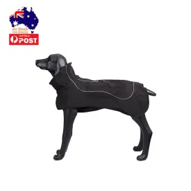 Pet Dog Raincoat Rain Coat Jacket Windbreaker Waterproof Clothes Harness Hole