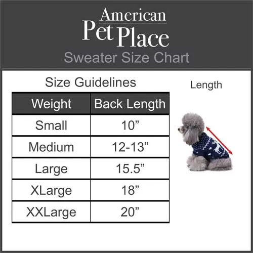 Pet Festive Classic Fair Isle Sweater in Pink and Navy