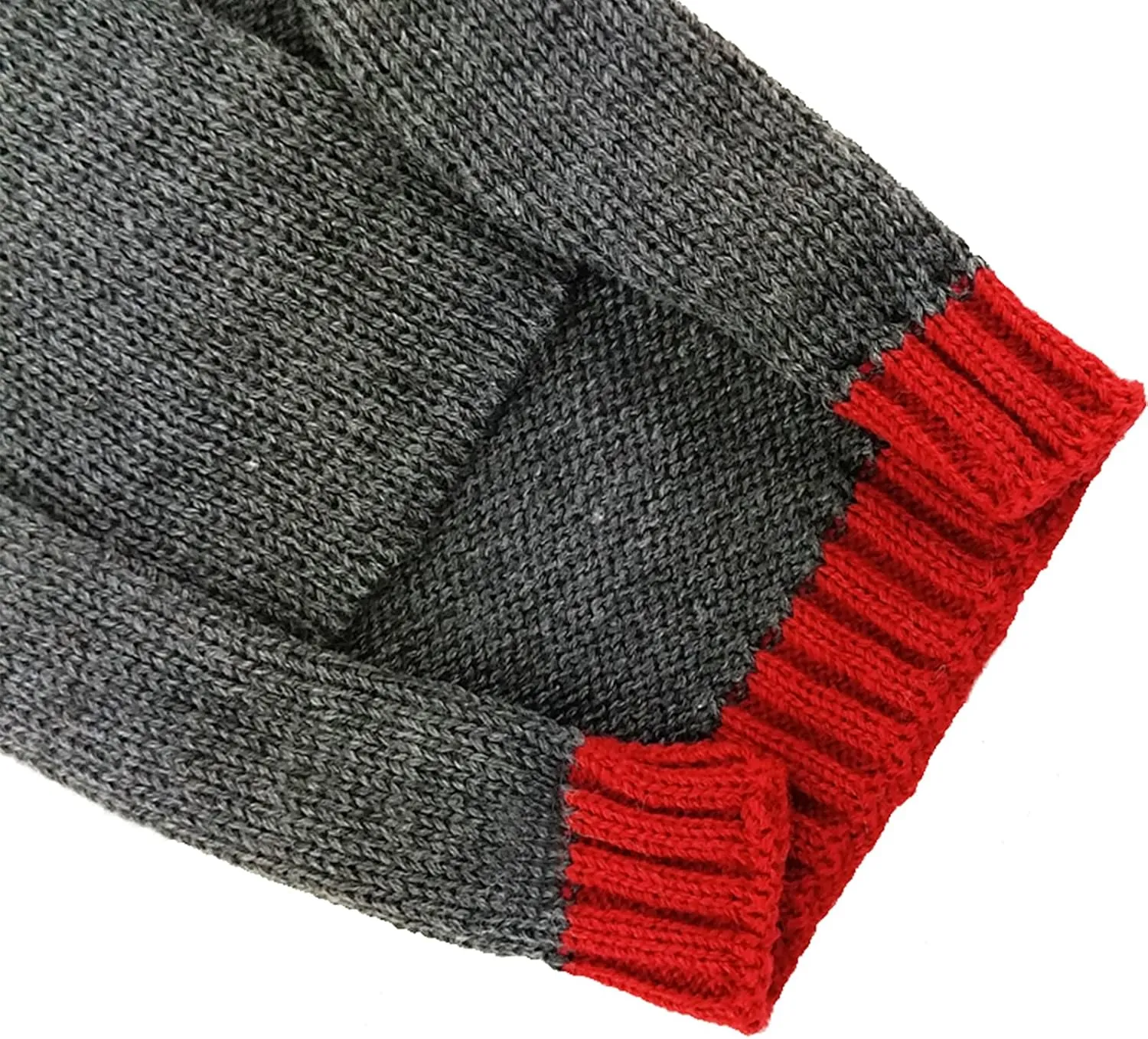 PETCARE Reindeer Christmas Dog & Cat Sweater Vest - Gray Cartoon Elk Pet Holiday Clothes for Small to Large Dogs & Cats - Fall Winter Outfits, X-Small