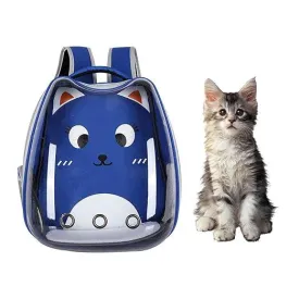 Portable Breathable Pet Carrier Bag, Outdoor Travel Backpack for Cat and Dog, Transparent Space