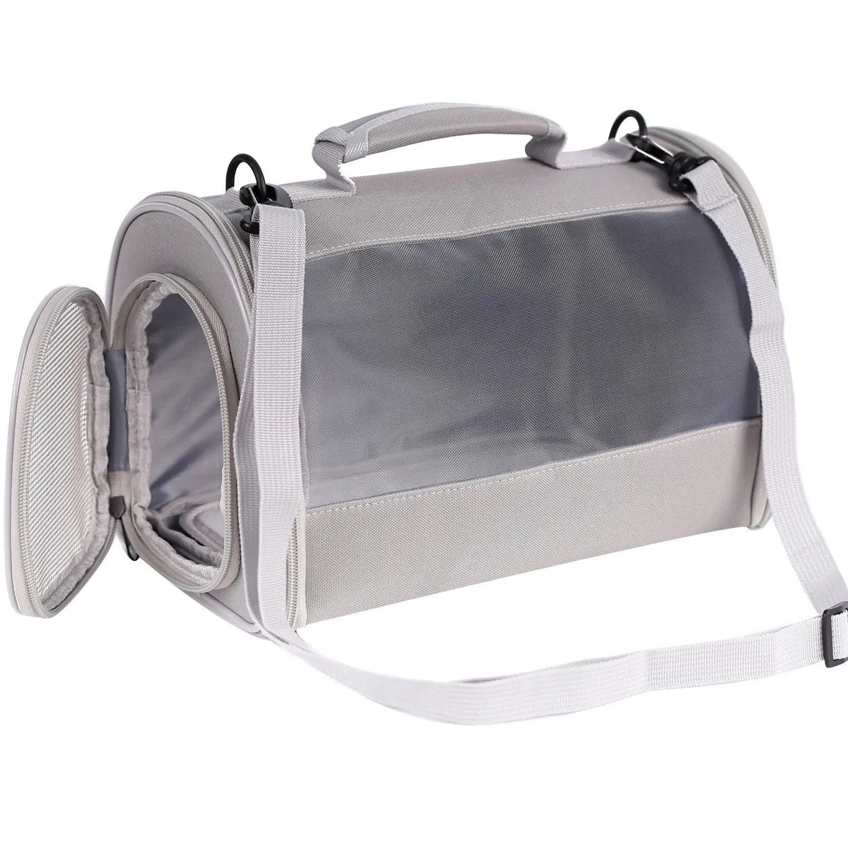 Portable Clear Bird Parrot Transport Cage Breathable Bird Carrier Travel Bag Small Pet Access Window Collapsible Outdoor Bag
