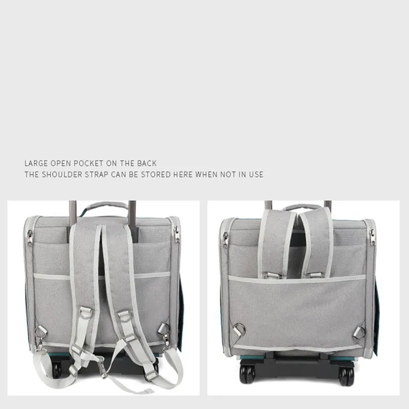 Portable Pet Carrier For Outdoor Large Breathable Oxford Cat Backpack
