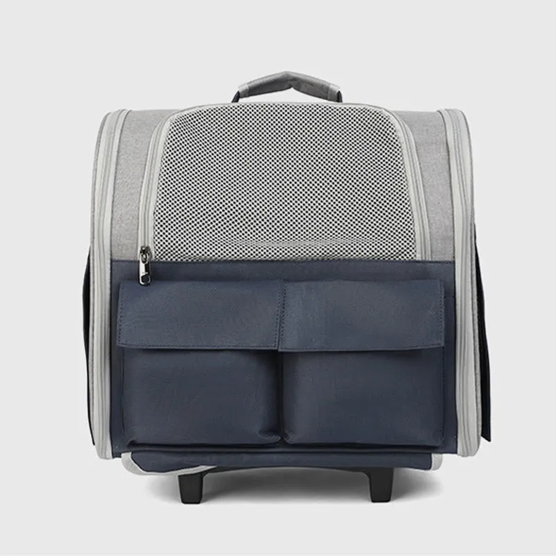 Portable Pet Carrier For Outdoor Large Breathable Oxford Cat Backpack