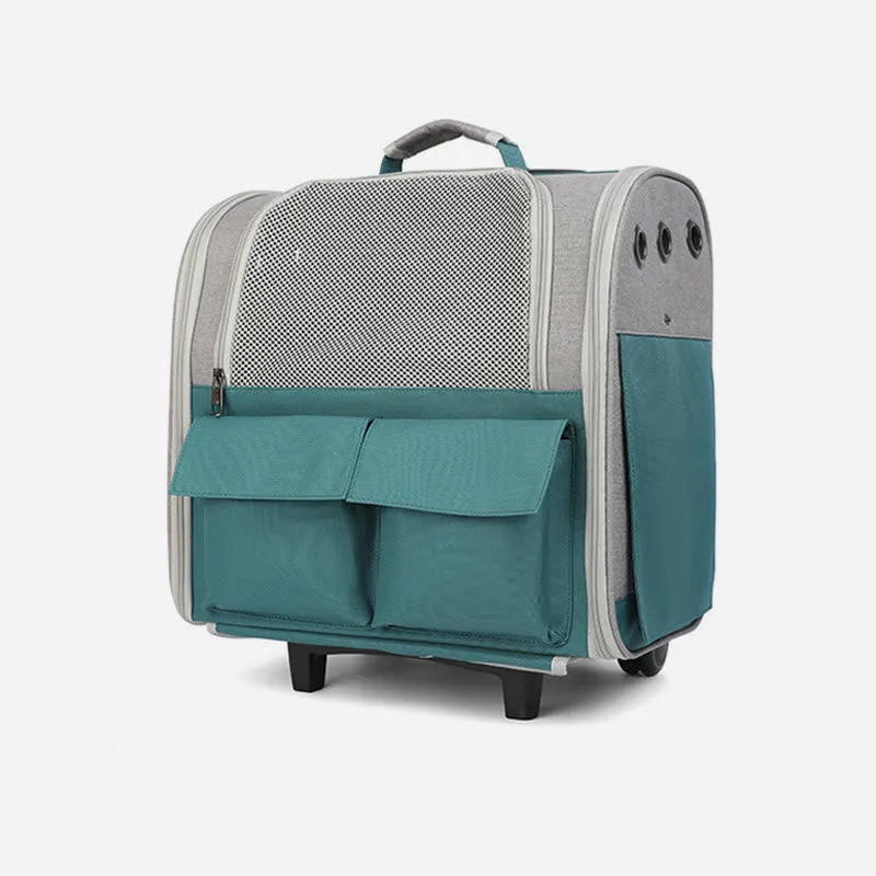 Portable Pet Carrier For Outdoor Large Breathable Oxford Cat Backpack
