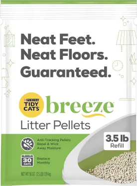 Purina Tidy Cats Litter Pellets, Breeze Refill Litter Pellets in Recyclable Box - (6) 3.5 lb. Bags