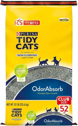 Purina Tidy Cats Non-Clumping Cat Litter for Multiple Cats (52 lbs.)
