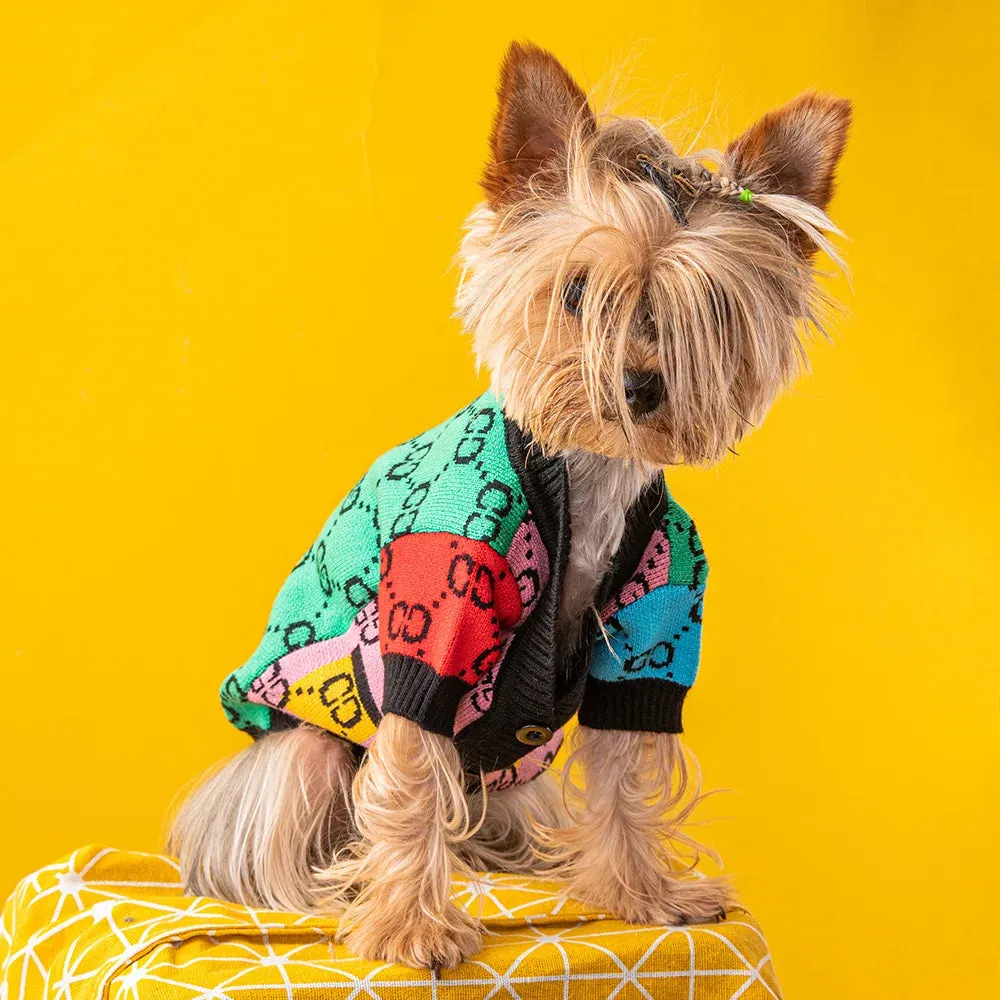 Rainbow Pet Cardigan