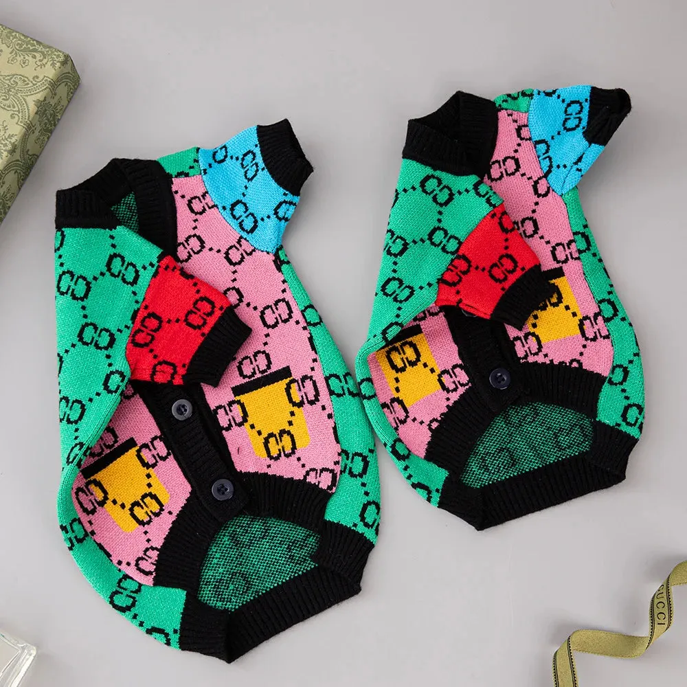 Rainbow Pet Cardigan