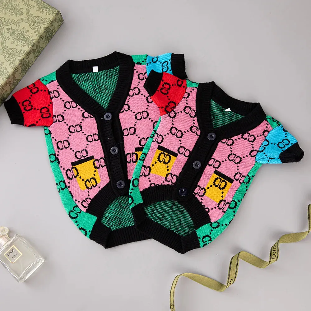 Rainbow Pet Cardigan