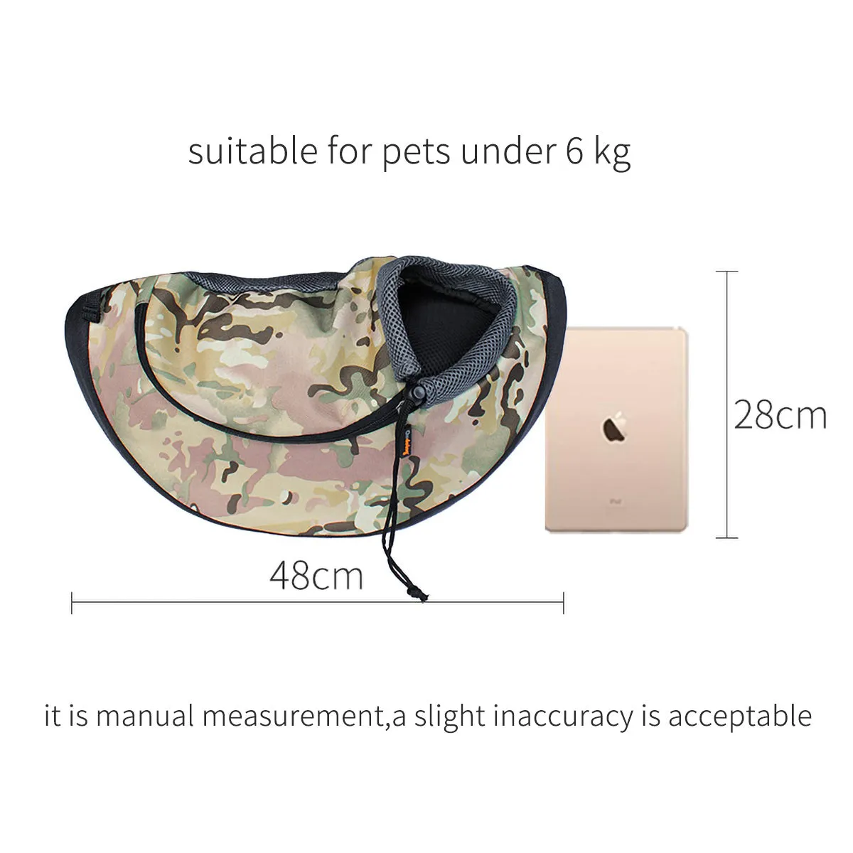 Small Dog Cat Sling Carrier Bag Travel Tote Soft Comfortable Shoulder Carry