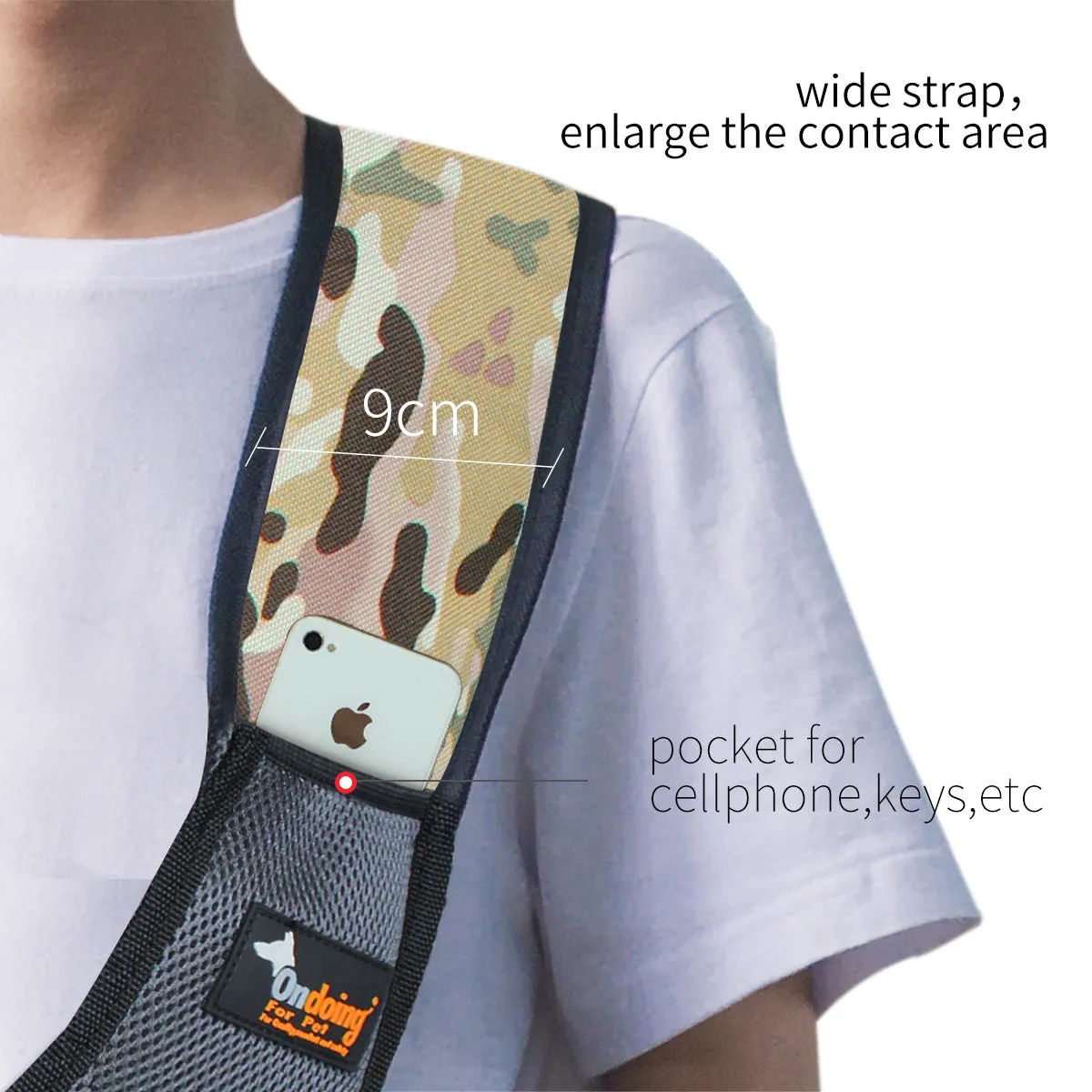 Small Dog Cat Sling Carrier Bag Travel Tote Soft Comfortable Shoulder Carry