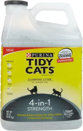 Tidy Cats Purina 4-in-1 Strength Clumping Cat Litter - 20 lb. Jug