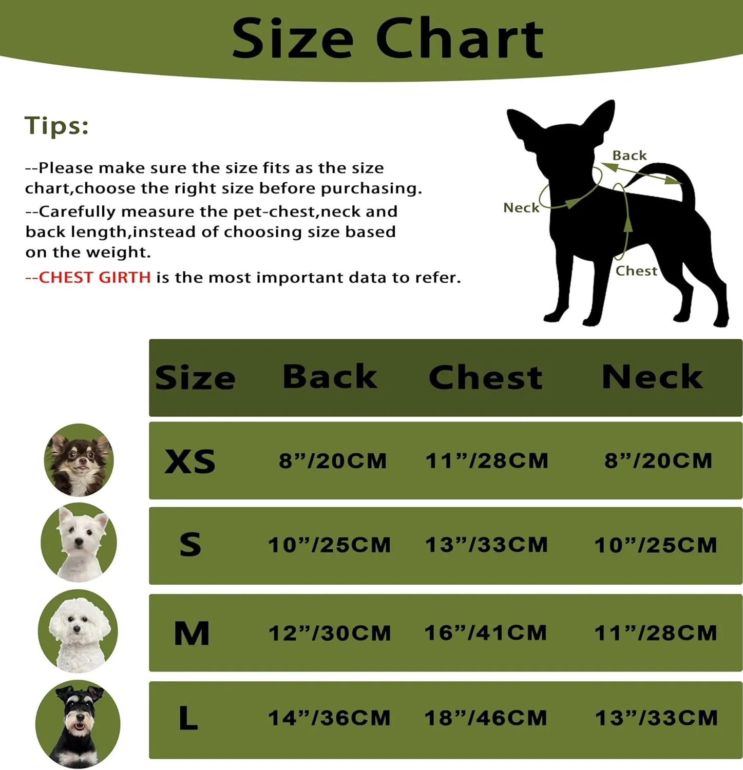 Turtleneck Dog Sweaters Dog Clothes for Small Dogs Dog Knitted Warm Sweater Puppy Cold Weather Clothes Small Dog Pullover Sweater Fall Winter Doggie Outfits Cat Apparel (Green, Medium)