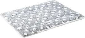 Warm Cat & Small Dog Bed, Self-Warming Pet Pad, Indoor Use, Velvet, Blue and White, 11.0" L x 6.6" W x 1.97" Th