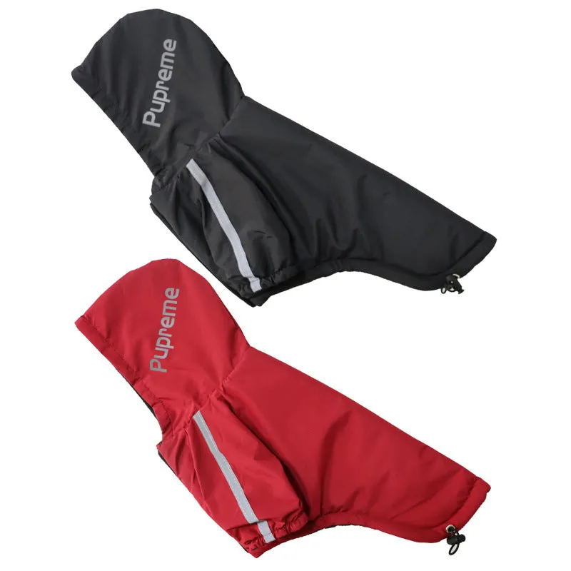 Waterproof Dogs Clothes Reflective Pet Coat Winter Warm Fleece Dog Jackets