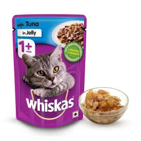 Whiskas Adult (1 Yrs) Tuna in Jelly, Wet Cat Food 85 g