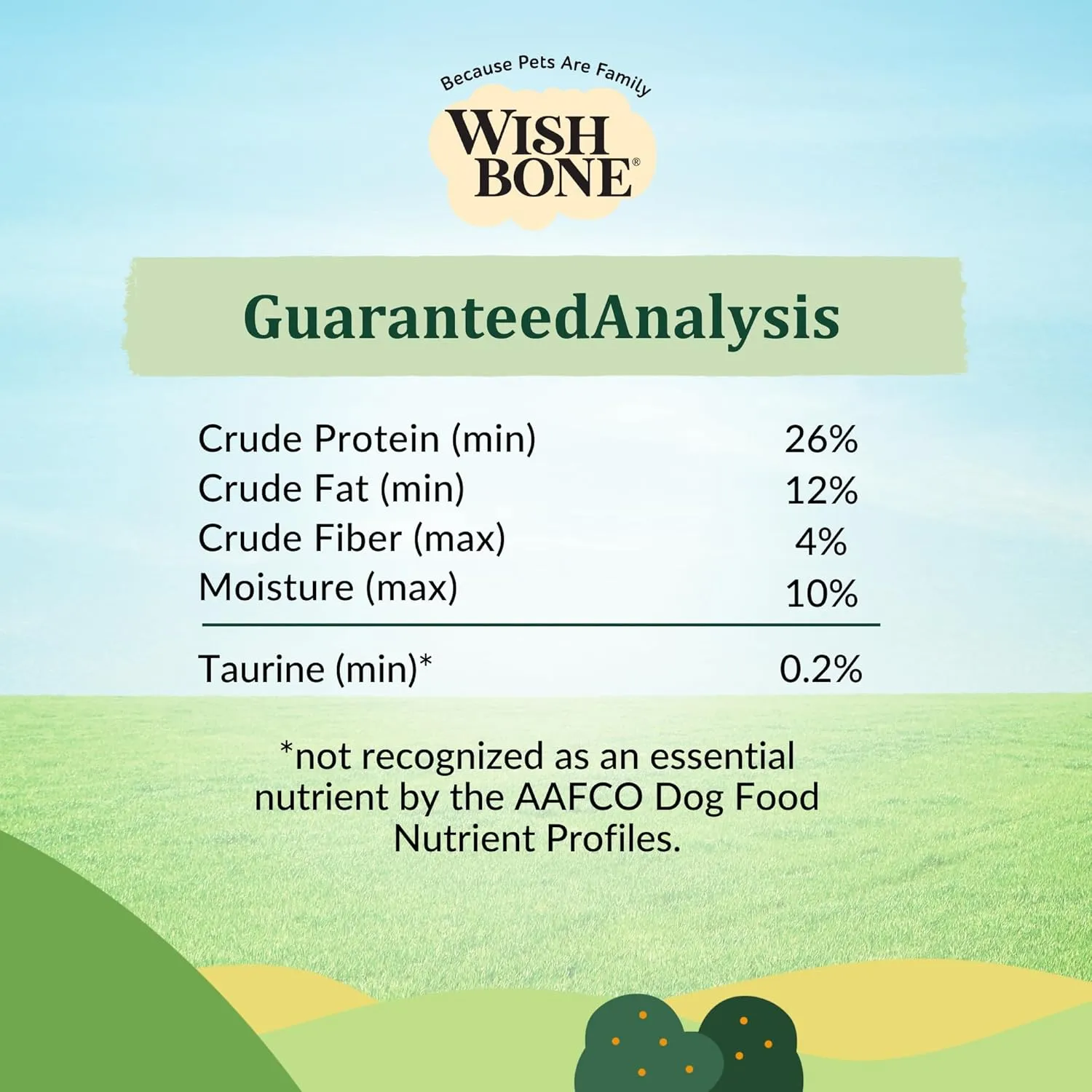 Wishbone Pasture New Zealand Lamb Dry Dog Food, Gluten-Free, Grain-Free Formula for Overall Pet Health - 4 lb